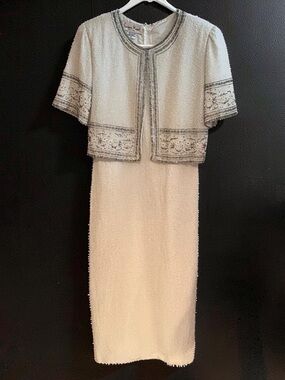 Vintage 1980s Laurence Kazar Beaded “Trophy” Dress